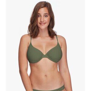 Body Glove Women's 3950615D Smoothies Solo Solid Underwire Bikini Top Size F Cup